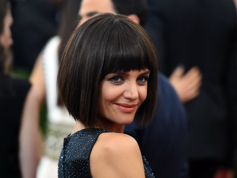 Katie Holmes arrives at the 2015  Metropolitan Museum of Art's Costume Institute Gala benefit in honor of the museum’s latest exhibit “China: Through the Looking Glass”  May 4, 2015 in New York.      AFP PHOTO /  TIMOTHY  A. CLARY