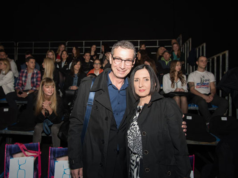 Zagreb, 281015.
Avenija Dubrovnik 15.
U paviljonu 10 Zagrebackog velesajma odrzava se druga vecer BIPA FASHION.HR-a.
Na fotografiji: Massimo Savic sa suprugom.
Foto: Livio Andrijic / CROPIX