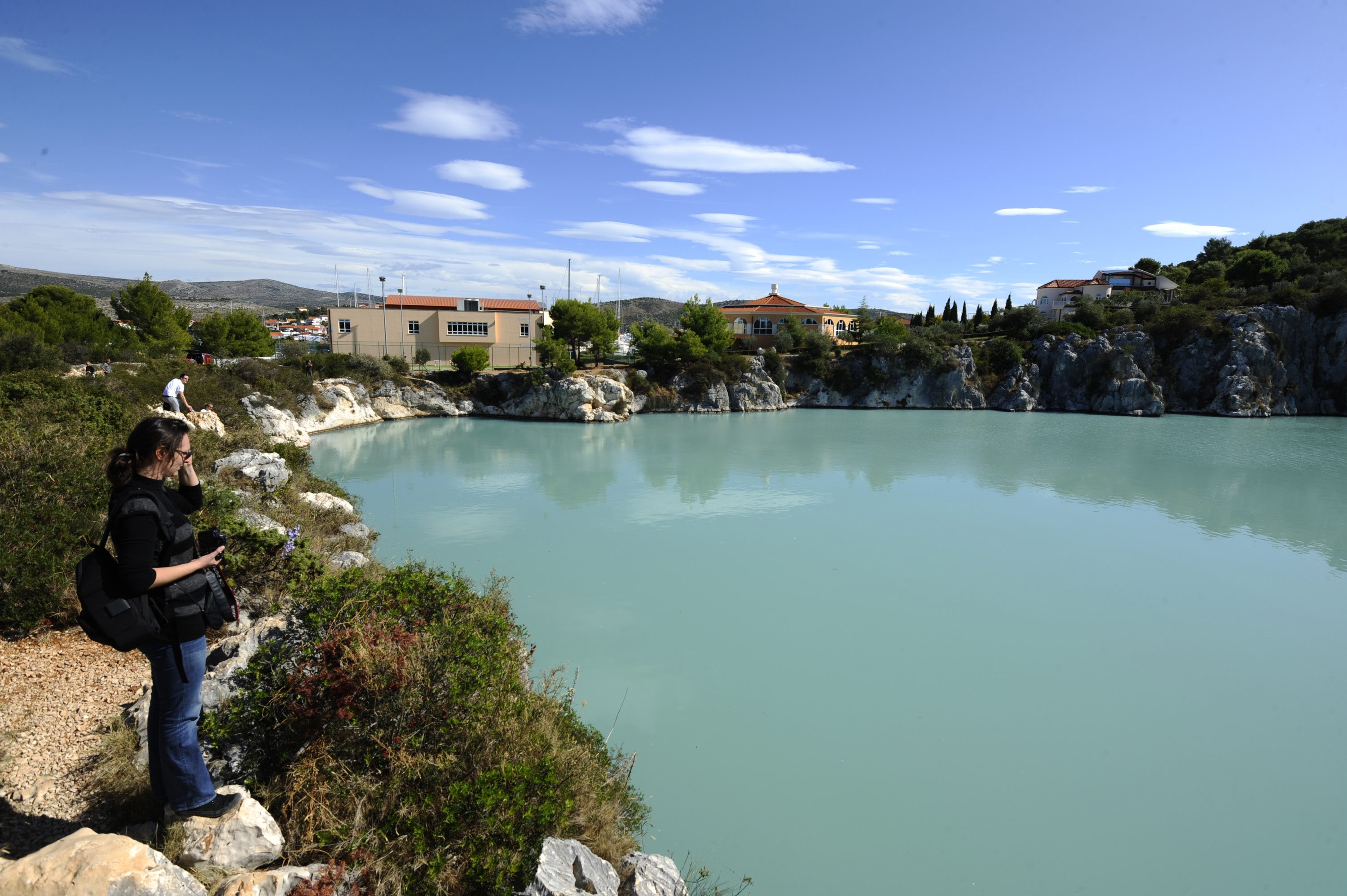 Zmajevo oko, prirodno slano jezero u Rogoznic