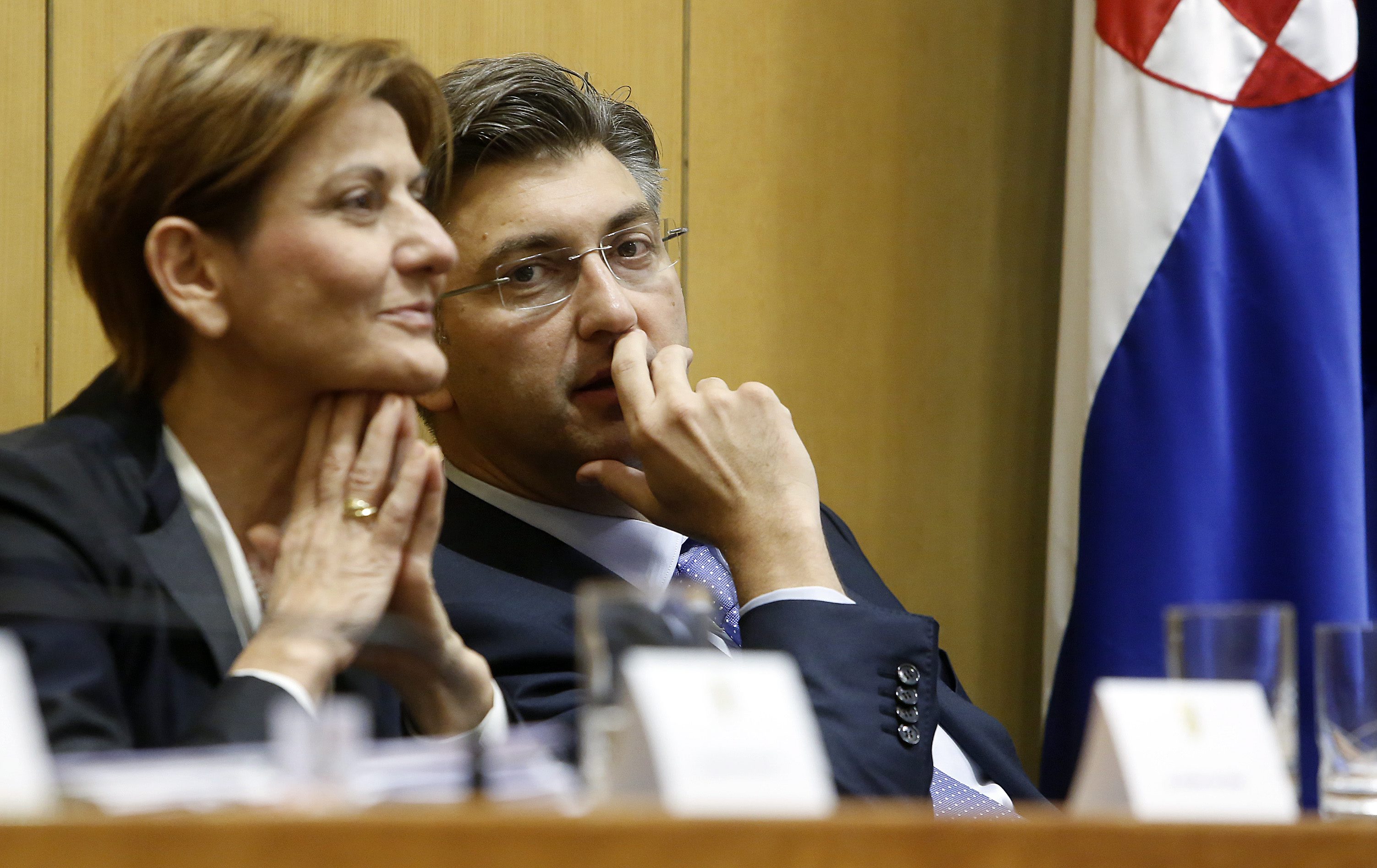 Martina Dalić i Andrej Plenković