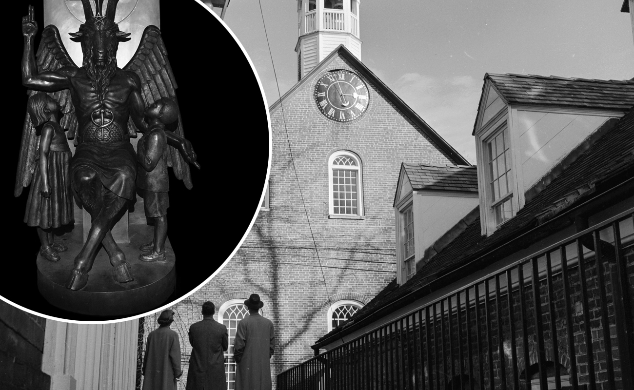 Skulptura Baphometa postavljena je u Salemu