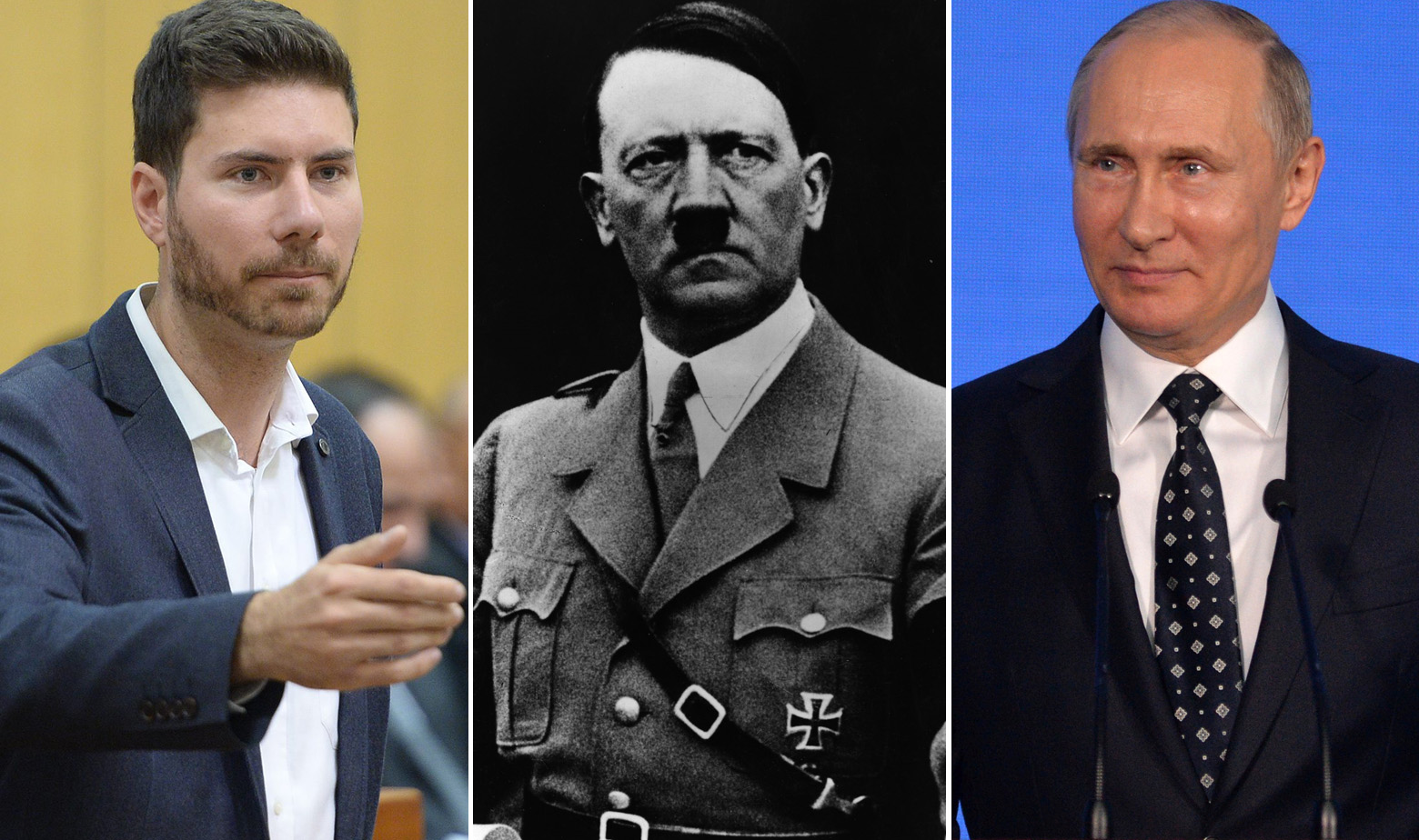 Ivan Pernar, Adolf Hitler i Vladimir Putin