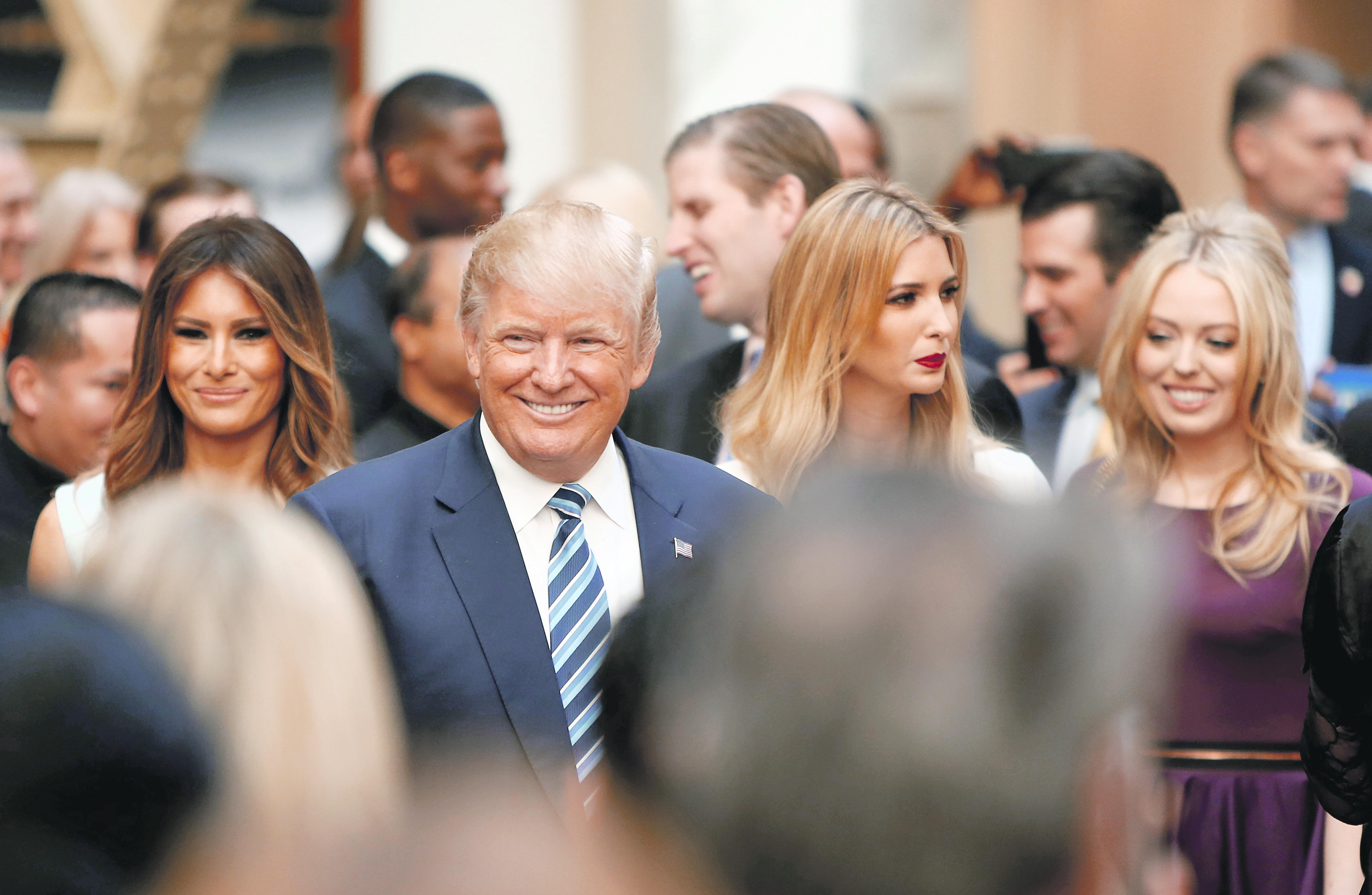 Melania Trump, Donald Trump, Ivanka Trump i Tiffany Trump