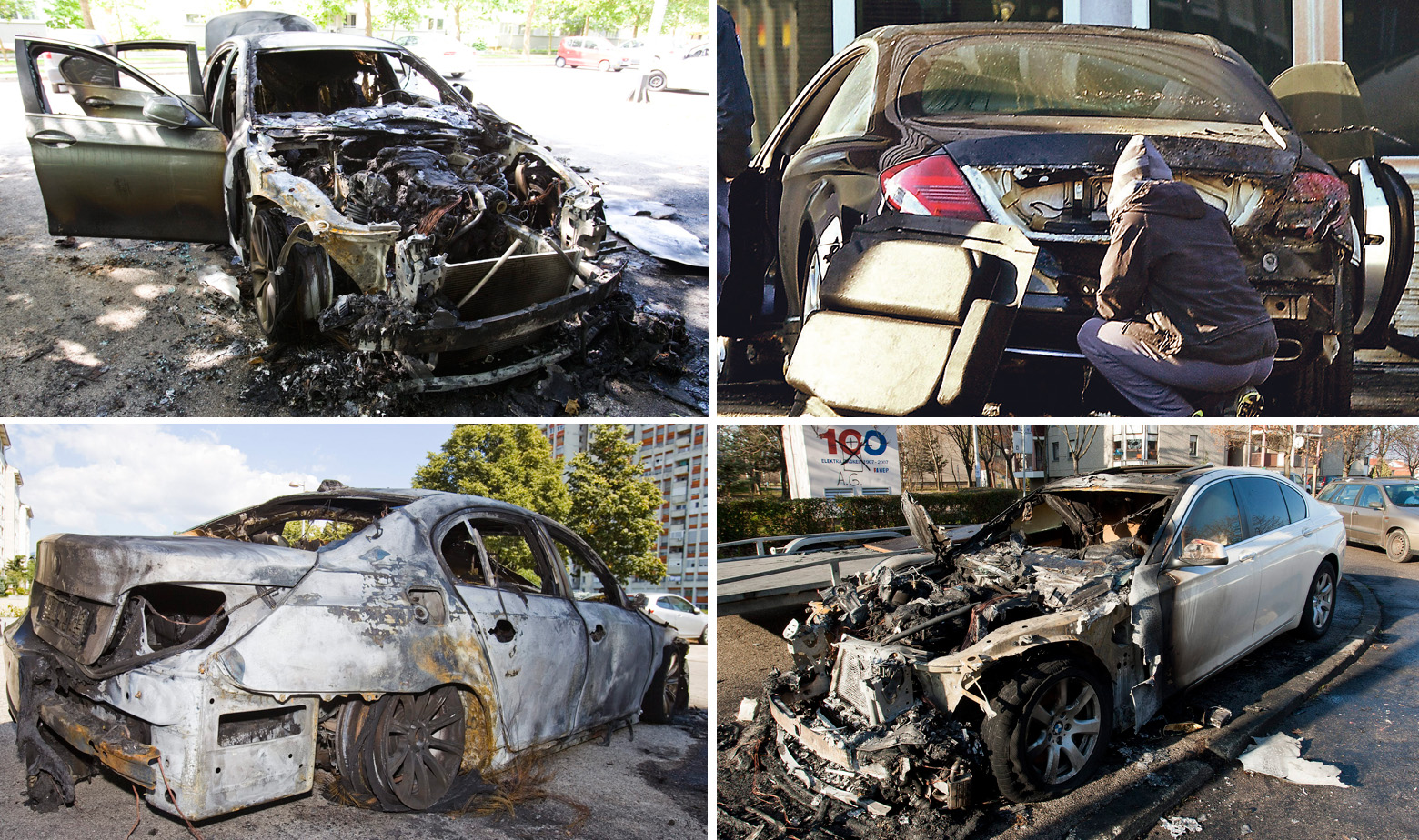 Zagreb izgorjeli auti