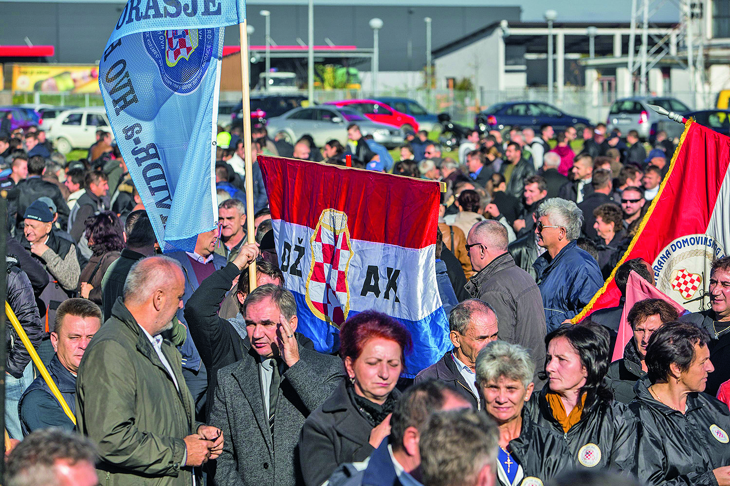 Ilustrativna fotografija; prosvjed građana u Orašju zbog privođenja deset hrvatskih zapovjednika u studenom 2016.