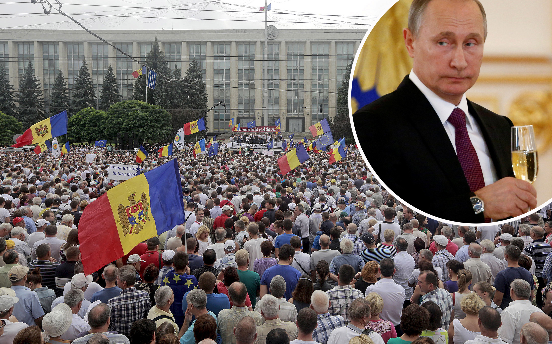 Prosvjedi u Moldaviji i Vladimir Putin u krugu 