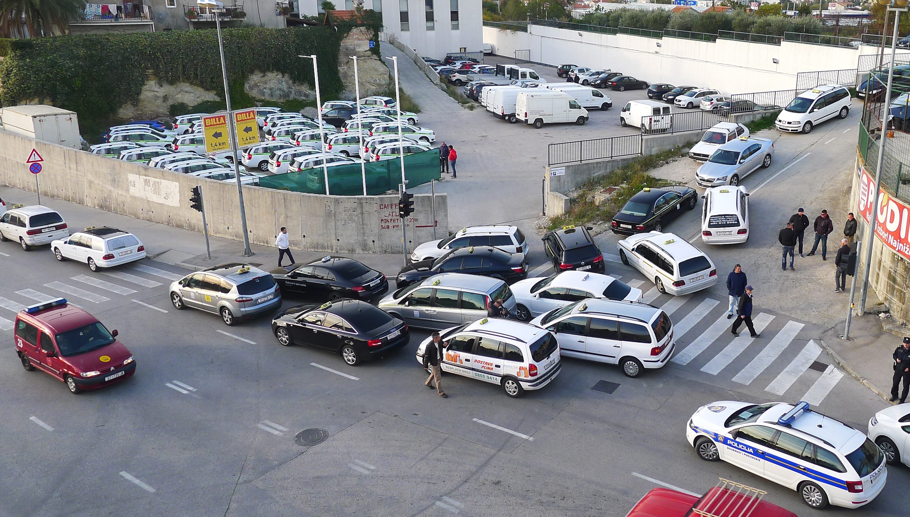 Taksi blokada Split