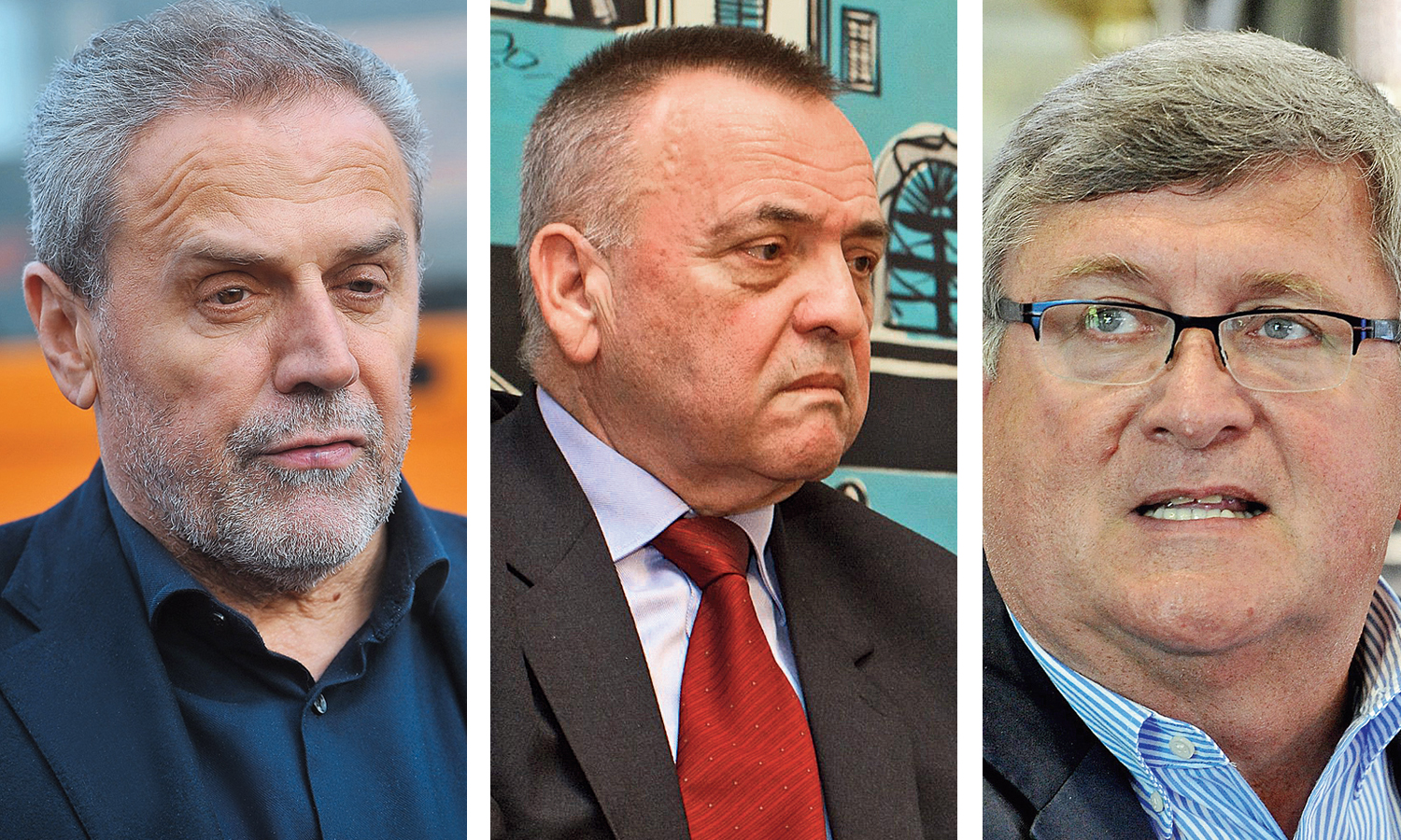 Milan Bandić, Ivica Vrkić i Vojko Obersnel