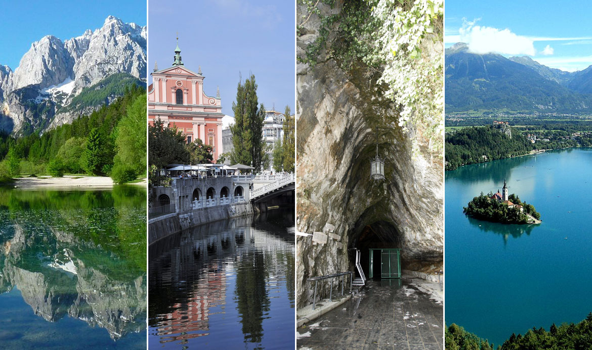 Triglavski narodni park, Ljubljana, Postojnska špilja i jezero Bled