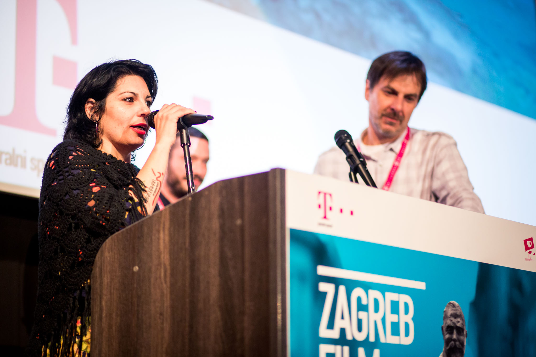 Redateljica Maysaloun Hamoud i Borti T. Matić