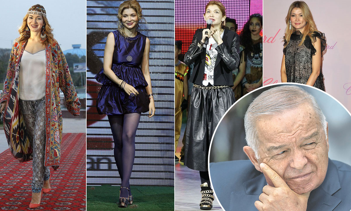 Gulnara Karimova i Islam Karimov (u krugu)