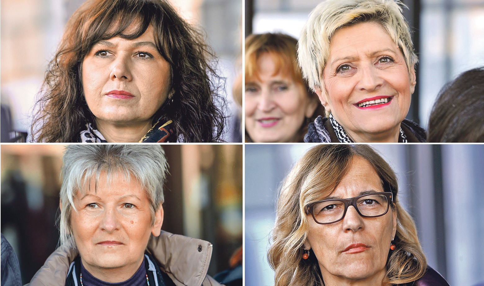 Prvi red, s lijeva na desno: Tanja Biloglav, Damira Črep Gavrilović;
Drugi red, s lijeva na desno: Gordana Kovač Bluha, Biljana Pavelić