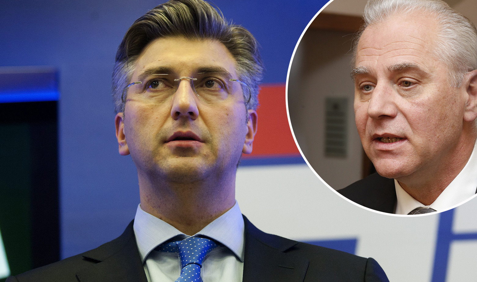 Andrej Plenković i Dinko Cvitan (u krugu)