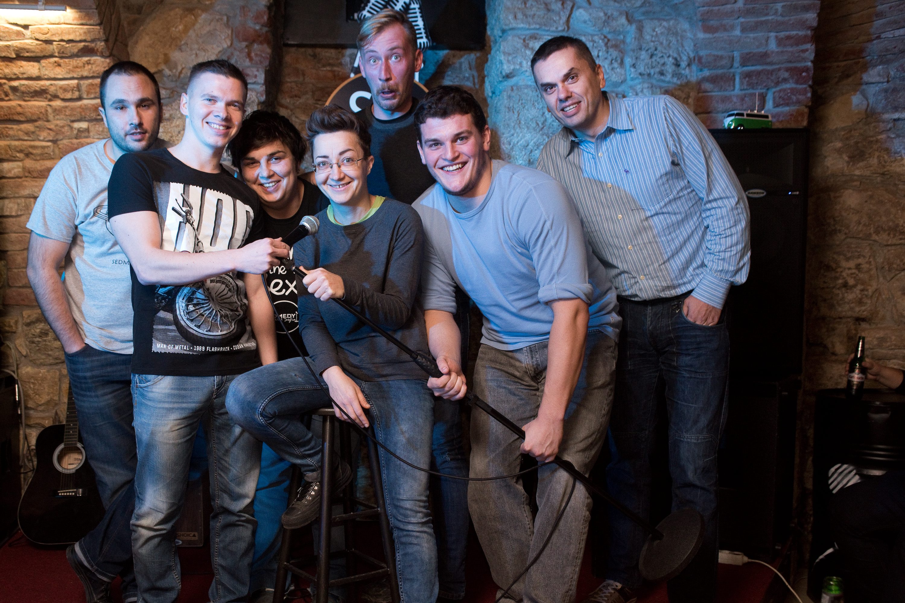 Na fotografiji: Marko Dejanović, Tin Sedlar, Jelena Mandarić, Marina Orsag, Joža Vrban, Goran Vinčić i Saša Turković