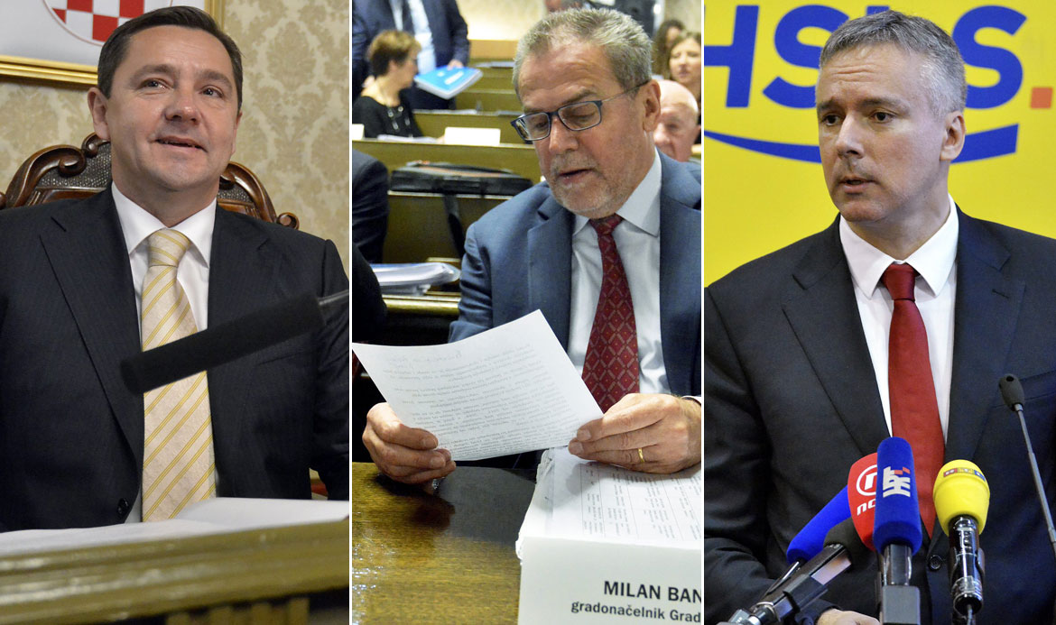 Andrija Mikulić, Milan Bandić i Darinko Kosor