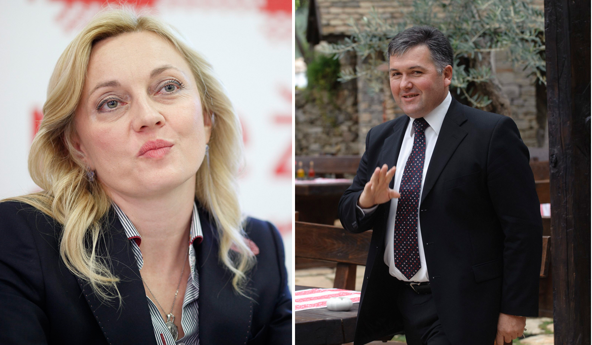 Marijana Petir (lijevo), Željko Lenart