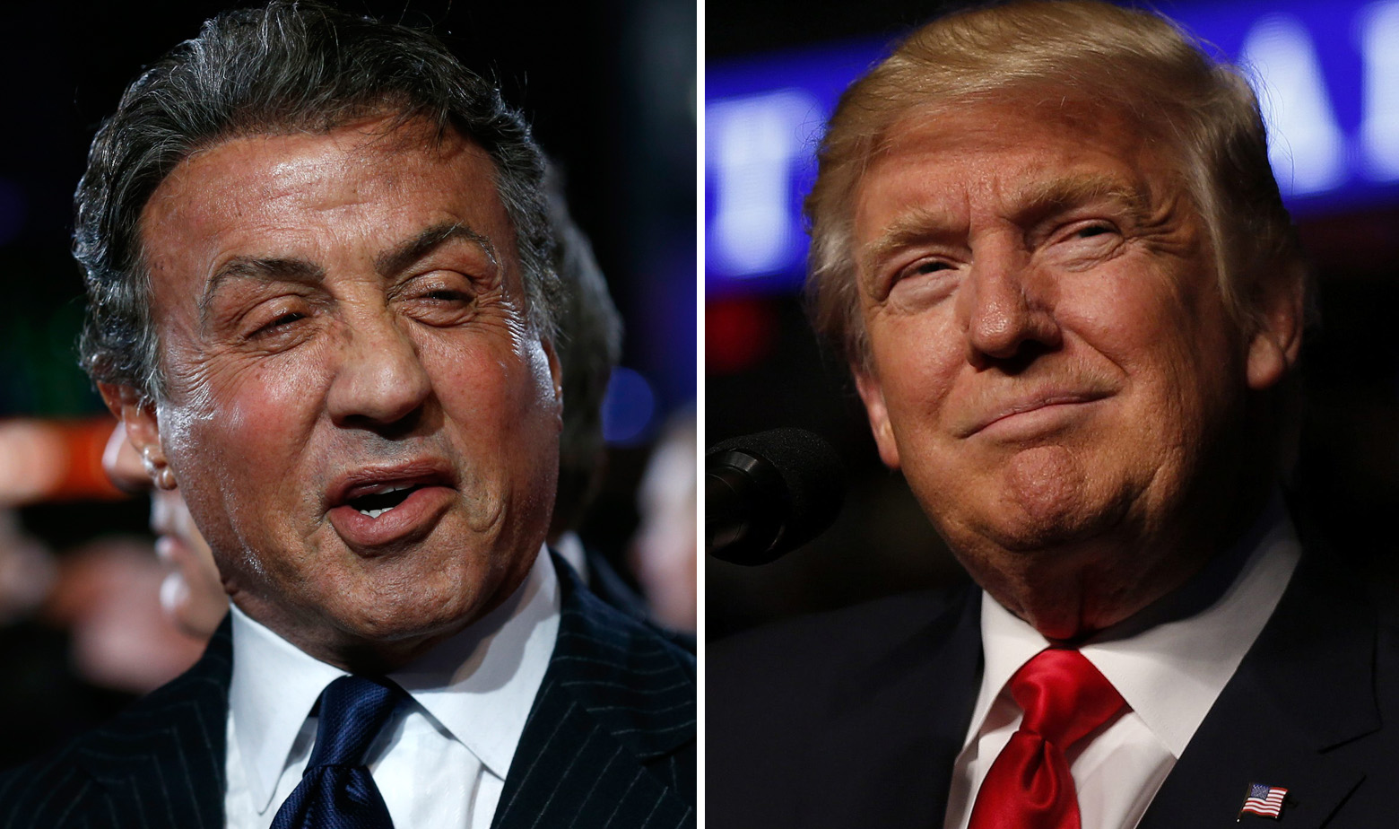 Sylvester Stallone i Donald Trump