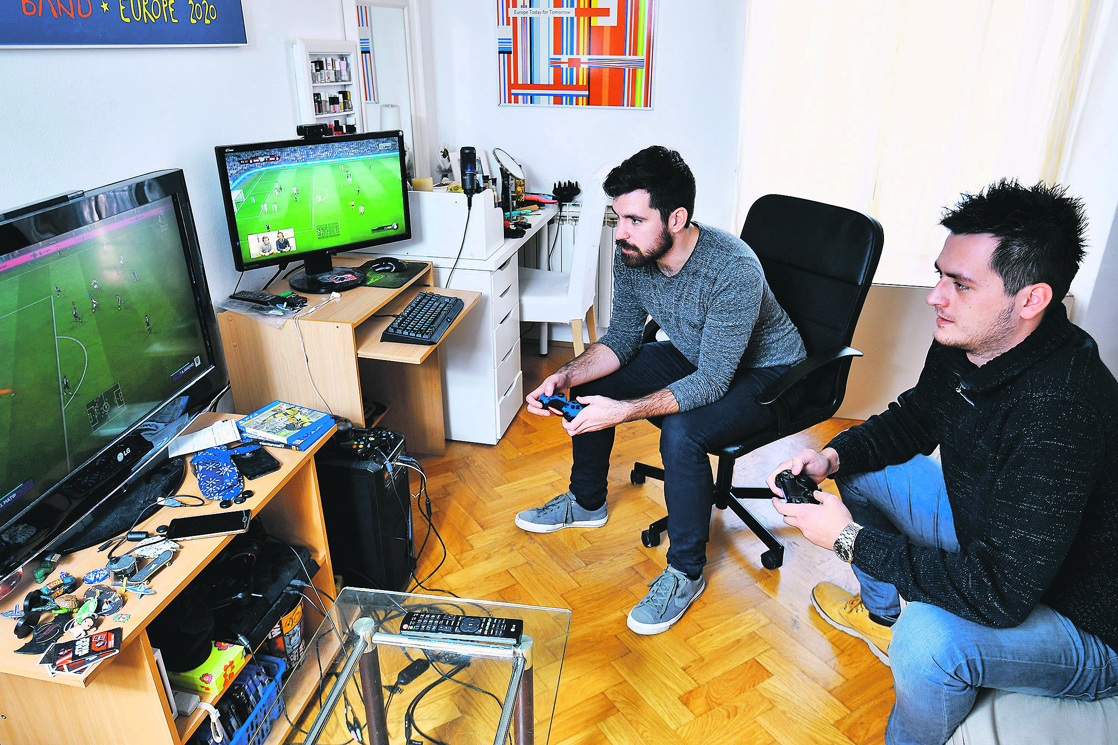 Rozario Matošin i novinar Juraj Filipović