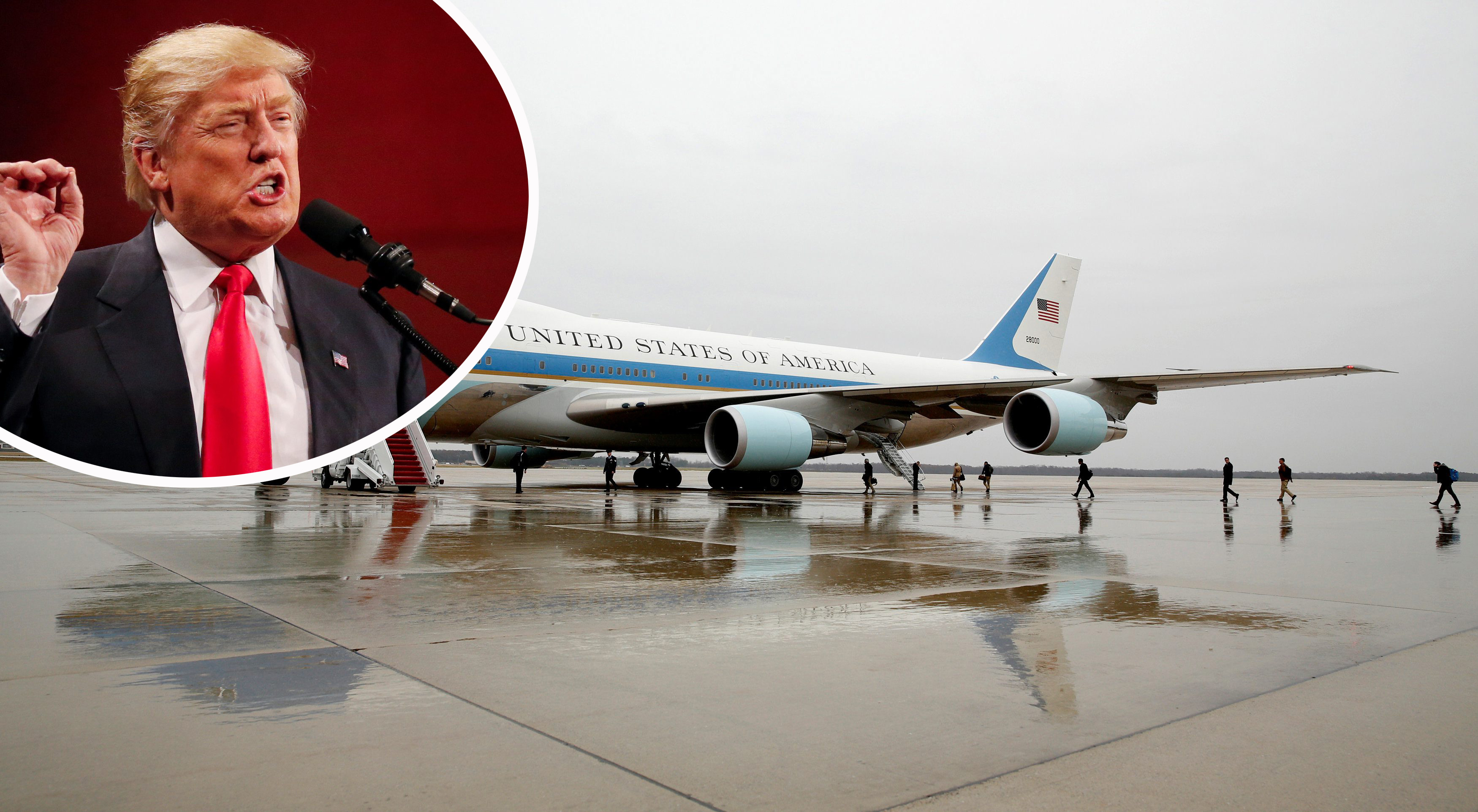 Trump Air force one