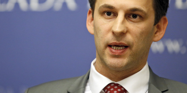 Zagreb, 010316.Vlada RH, Markov trg.Potpredsjednik Vlade RH Bozo Petrov odrzao je konferenciju za medije.Foto: Marko Todorov / CROPIX