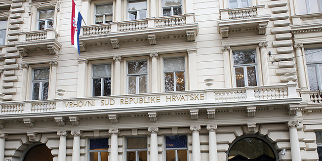 Zagreb, 061212.Vrhovni sud Republike Hrvatske, zgrada, Trg Nikole Subica Zrinskoga 3.Foto: Dragan Matic / CROPIX