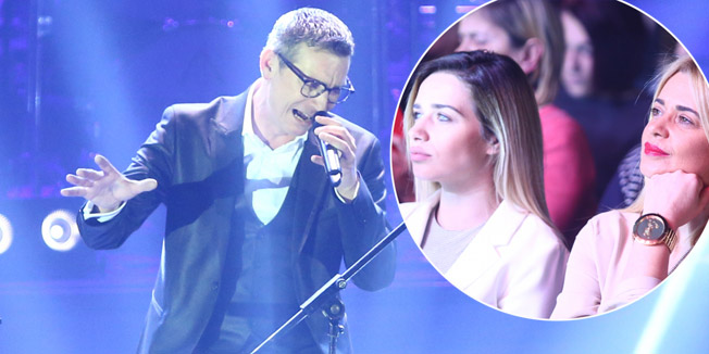 Split,080316.Koncert Massima Savica na Dan zena u Velikoj dvorani SC Gripe proslavlja i trideset godina karijere.Massima su na koncertu pratili Zagrebacki solisti.Foto: Duje Klaric / CROPIX