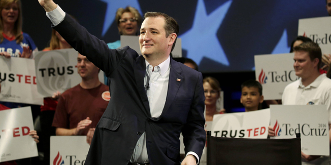 Republican U.S. presidential candidate Ted Cruz arrives for  town hall campaign event at the Faith Assembly of God in Orlando, Florida March 11, 2016. REUTERS/Kevin Kolczynski