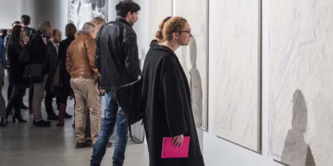 Zagreb, 100316.Muzej suvremene umjetnosti.U MSU je otvorena izlozba Nagrada za hrvatsku suvremenu umjetnost T-HT@MSU.hr. Dodjela nagrada ce se odrzati 25. ozujka.Na fotografiji: rad Dina Zrneca, Bez naziva.Foto: Neja Markicevic / CROPIX