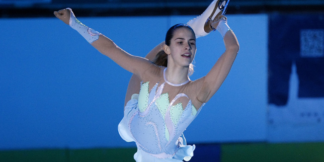 Zagreb, 051215.Dom sportova, Ledena dvorana.Revija pobjednika 48. Zlatna pirueta Zageb.Na fotografiji: Katarina Kitarovic.Foto: Ronald Gorsic / CROPIX