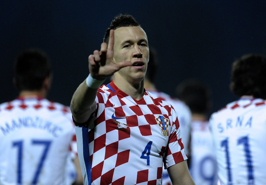 Osijek, 230316.Stadion Gradski vrt.Nogomet, prijateljska utakmica izmedju A reprezentacija Hrvatske i Izreaela.Na fotografiji: Ivan Perisic.Foto: Damir Krajac / CROPIX