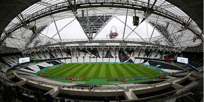 LONDON, ENGLAND - OCTOBER 07: A general view of the stadium before the Rugby World Cup 2015 Pool B match between South Africa and United States of America at the Queen Elizabeth Olympic Park Stadium on October 07, 2015 in London, England. (Photo by Steve Haag/Gallo Images/Getty Images)