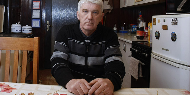 Samobor, 180216.Perkovceva ulica.Ivan Guscic kojem je izgorjela kuca nakon eksplozije kineskog mobitela. Foto: Ranko Suvar / CROPIX