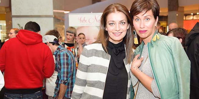 Zagreb, 310316.Arena Centar, Laniste.Otvorenje New Store Buzz.Na fotografiji:Sandra Vranjes i Ana Gruica.Foto: Livio Andrijic / CROPIX