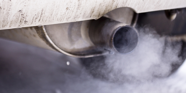 Smoke exhaust pipe car