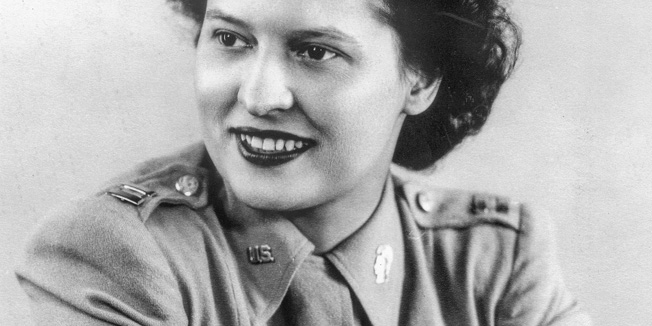 HANDOUT PHOTO:  official Army photo of Stephanie Czech Rader, OSS veteran in wartime. Stephanie Czech Rader received her undergraduate degree from Cornell in 1937. She was a chemistry major in the College of Arts and Sciences. (U.S. Army via Cornell University)