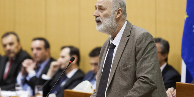 Zagreb, 220116.Sabor RH, Trg Sv. Marka.Druga sjednica osmog saziva Sabora RH.Na fotografiji: Sandor Juhas.Foto: Tomislav Kristo / CROPIX