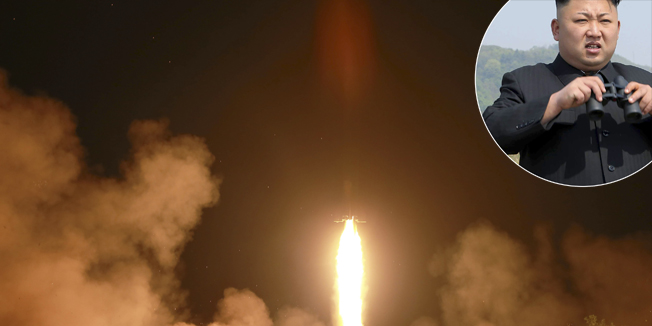 A tactical rocket firing drill carried out by units of the Korean People's Army (KPA) Strategic Force is seen during a visit by North Korean leader Kim Jong Un in the western sector of the front in this undated photo released by North Korea's Korean Central News Agency (KCNA) in Pyongyang on July 10, 2014. REUTERS/KCNA (NORTH KOREA - Tags: POLITICS MILITARY) ATTENTION EDITORS ? THIS PICTURE WAS PROVIDED BY A THIRD PARTY. REUTERS IS UNABLE TO INDEPENDENTLY VERIFY THE AUTHENTICITY, CONTENT, LOCATION OR DATE OF THIS IMAGE. FOR EDITORIAL USE ONLY. NOT FOR SALE FOR MARKETING OR ADVERTISING CAMPAIGNS. NO THIRD PARTY SALES. NOT FOR USE BY REUTERS THIRD PARTY DISTRIBUTORS. SOUTH KOREA OUT. NO COMMERCIAL OR EDITORIAL SALES IN SOUTH KOREA. THIS PICTURE IS DISTRIBUTED EXACTLY AS RECEIVED BY REUTERS, AS A SERVICE TO CLIENTS - RTR3XZHZ