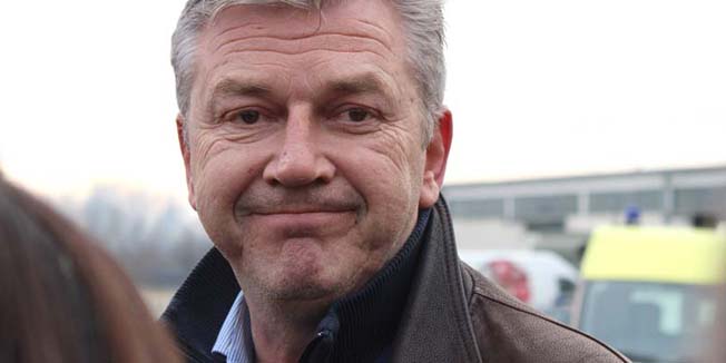 Slavonski Brod, 250116.Primopredaja dunosti u prihvatnom centru u Slavonskom Brodu.Novi ministar unutarnjih poslova Vlaho Orepic susreo se sa dosadasnjim ministrom Rankom Ostojicem.Na fotografiji: Ranko Ostojic.Foto: Danijel Soldo / CROPIX