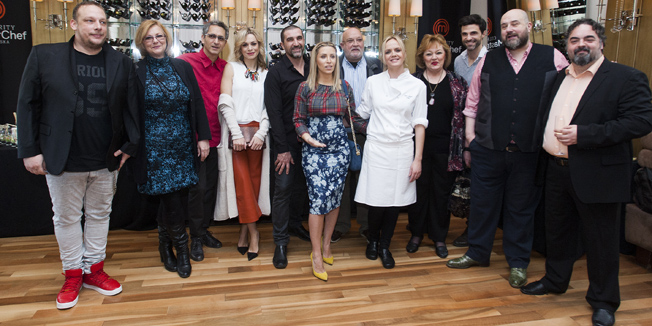 Zagreb, 050216.Predstavljanje nove sezone emisije Masterchef u hotelu Eplanade.Na fotografiji: DavidVurdelja, Ksenija Erker, Ricardo Luque, Ivana Maric, Hrvoje Rupcic, Lana Klingor, Radovan Marcic, Ana Grgic, Ksenija Erker, Igor Barberic, Andrej Barbieri, Ervin Baucic.Foto: Tomislav Kristo / CROPIX