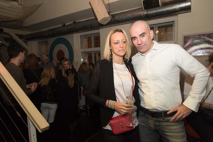 Zagreb, 060216Pepermint, Ilica 24.Tradicionalna donatorska vecer koju organizira Zaklada Ivana Hodak.Na fotografiji:Dina Stern i Ljubo Pavasovic Viskovic.Foto: Livio Andrijic / CROPIX