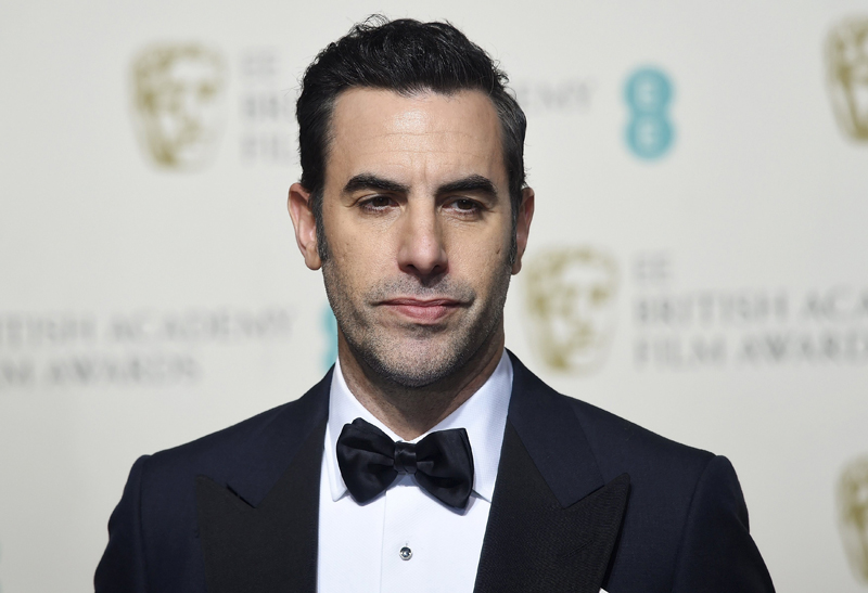 Presenter Sacha Baron Cohen poses at the British Academy of Film and Television Arts (BAFTA) Awards at the Royal Opera House in London, February 14, 2016. REUTERS/Toby Melville