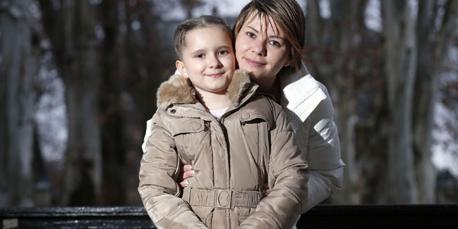 Zagreb, 140216.Vedrana Baic i kcerka Lea.Foto: Damjan Tadic / CROPIX