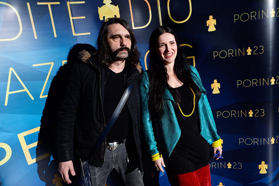 Zagreb, 150216. Petraciceva 4.U prostorijama novotvorenog zagrebackog coworking prostora HUB385 odrzano je proglasenje nominacija za 23. izdanje Porina.Na fotografiji: Mrle i Ivana Mazurkijevic.Foto: Goran Mehkek / CROPIX