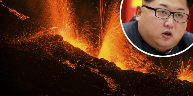 Molten lava erupts from the Piton de la Fournaise, one of the world's most active volcanoes, on the French Indian Ocean Reunion Island, August  25, 2015. The eruption that started on Monday is the fourth one this year for the Piton de la Fournaise, sending hot jets of molten lava spewing up from the peak.  REUTERS/Gilles Adt - RTX1PM03