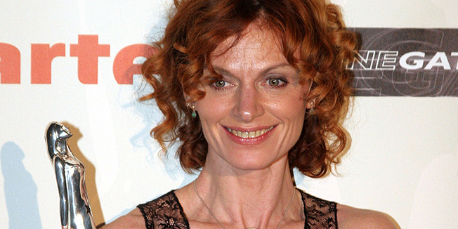 BERLIN - DECEMBER 3: Director Nino Kirtadze gets the 