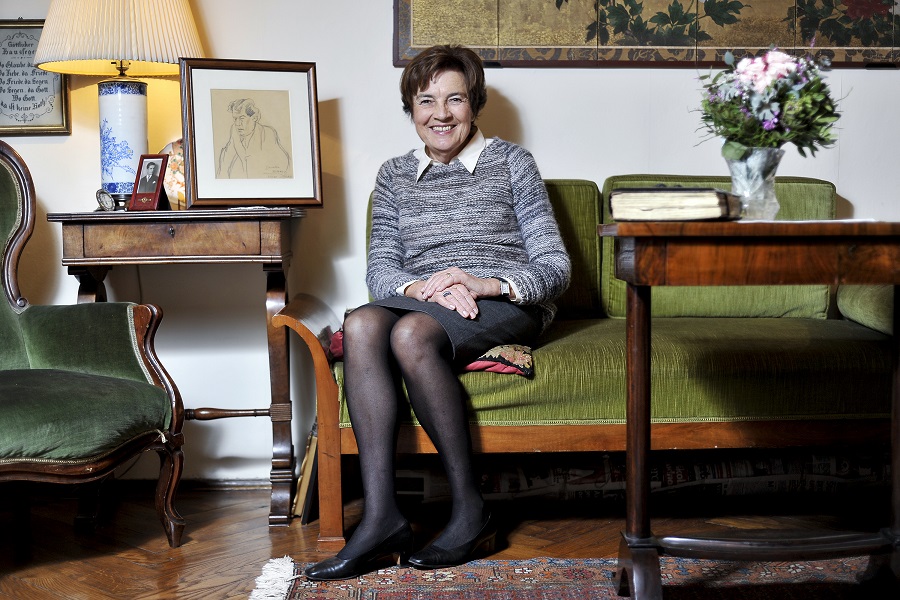 Zagreb, 271215. Yvonne Vrhovac, unuka Branka Gavelle, fotografirana u svom domu u Hebrangovoj.Foto: Boris Kovacev / CROPIX