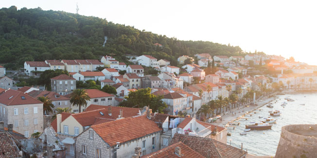Korcula, 120715.Ljetna patrola 2015.Na fotografiji: Grad Korcula.Foto: Livio Andrijic / CROPIX