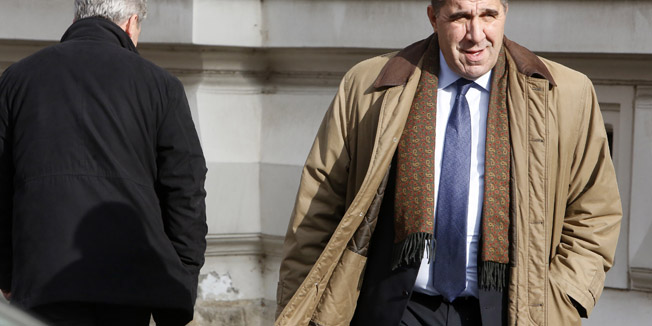 Zagreb, 200114.Zupanijski sud na Zrinjevcu.Nastavak sudjenja bivsim hrvatskim vojnicima Frani Drlji i Bozi Krajini za ubojstvo srpskih civila u GruborimaNa fotografiji: svjedok Smiljan Reljic.Foto: Damjan Tadic / CROPIX 