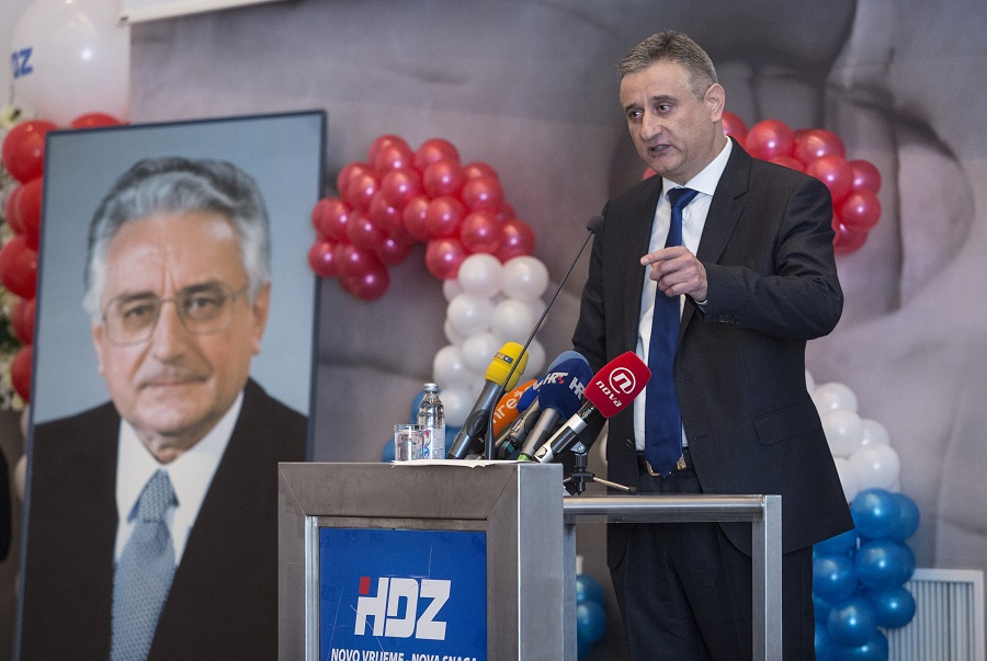 Split, 090116. Hotel Radisson Blu.Svecana sjednica i 26.obljetnica Gradske organizacije HDZ-a Split.Na fotografiji:Tomislav Karamarko.Foto: Bozidar Vukicevic / CROPIX 