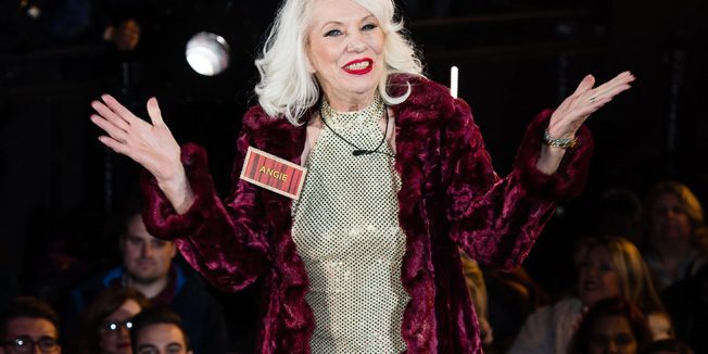 BOREHAMWOOD, ENGLAND - JANUARY 05:  Angie Bowie enters the Celebrity Big Brother House at Elstree Studios on January 5, 2016 in Borehamwood, England.  (Photo by Jeff Spicer/Getty Images)